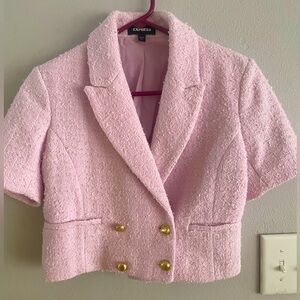 Express cropped short sleeve blazer!